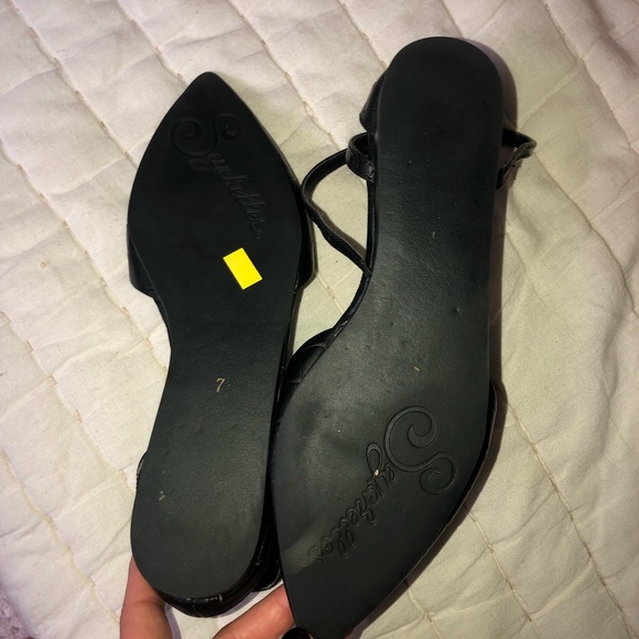 nwot Seychelles gator skin angle strap point flats - Picture 3 of 5